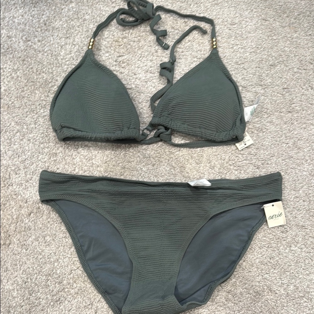 Olive Green Bikini Set